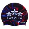 LATSWIM Digital Print Latvija Silicone Swim Cap