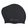 LATSWIM Long Hair Silicone Swim Cap Juodas/Magenta