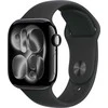 Apple Watch Series 11 GPS + Cellular 42mm Jet Black Aluminium Case with Black Sport Band - S/M - MF834ET/A