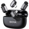 Mikrofony BOYA mini 2-01 belaidės 2.4GHz USB-C - juoda