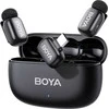 Mikrofony BOYA mini 2-02 belaidės 2.4GHz USB-C - juoda