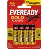 Energizer battery Eveready Gold AA CP4