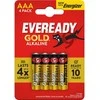 Energizer Batterier eveready alka aaa/lr03 1.5v pakke a 48 stk