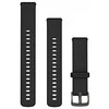 „Garmin“ greito atlaisvinimo apyrankės (18 mm), juodo silikono, skalūno spalvos detalės