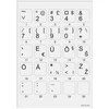 Kolm Lovi Minipicto klaviatūra sticker KB-EU-01GRY, pilkas/juodas