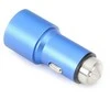 Omega automobilinis įkroviklis 2xUSB 2100mA metalinis, mėlynas (43343)