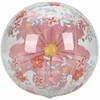 Rožinė Little Dutch Paplūdimio kamuolys su 3D figūra ´Rožinė Flowers´