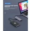 USB adapteris – Platinet daugialypės terpės adapteris 46237, 2x USB 3.2, 2x USB-C 3.2, 100 W PD