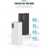 Išorinė baterija POWER BANK Platinet 30000mAh (4xUSB; 1xType-C; QC3.0 22,5W) juoda