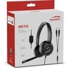 „Speedlink Metis“ stereo ausinės, 3,5 mm lizdas su Y formos adapteriu, juodos