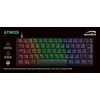 Speedlink ATMOS RGB Rainbow mechaninė žaidimų klaviatūra su rudais jungikliais, juoda, JAV išdėstymas