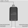 Ausinės Speedlink VIGO USB-C Sound Card juodas