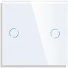 Dvipolis sensorinis jungiklio dangtelis Feelspot, baltas, 47x47mm