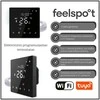 Elektroninis programuojamas termostatas Feelspot WTH22.16 NEW Juodas, WiFi, Tuya