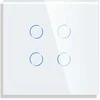 Keturpolis sensorinis jungiklio dangtelis Feelspot, baltas, 86x86mm