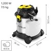 Plaunantis dulkių siurblys Trotec VC 1200 W