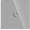Vienpolis sensorinis jungiklio dangtelis Feelspot, pilkas, 86x86mm