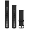 Garmin Quick Release Greitai atsegamas dirželis (22 mm), juodas su skalūno spalvos sagtimi