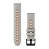 Garmin Quickfit 22 mm silikoninis dirželis, Rūko pilkos /oranžinės spalvos