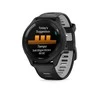 Išmanusis laikrodis Garmin Forerunner 265, Juodas apvadas ir korpusas su juodos ir pilkšvos spalvos silikoniniu dirželiu
