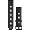 Garmin QuickFit 20mm Silikoninės laikrodžių apyrankės, Juoda/pilka