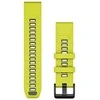 Garmin QuickFit 22mm Silikoninės laikrodžių apyrankės, Geltona/grafitas