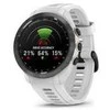 Išmanusis laikrodis Garmin Approach® S70 - 42 mm Juodas keraminis apvadas su baltu silikoniniu dirželiu