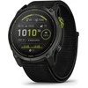 Išmanusis laikrodis Garmin Enduro 3 Pilkos anglies spalvos DLC titanas su juodos spalvos UltraFit Nylon dirželiu
