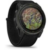 Išmanusis laikrodis Garmin Enduro 3 Pilkos anglies spalvos DLC titanas su juodos spalvos UltraFit Nylon dirželiu