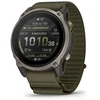 Išmanusis laikrodis Garmin Enduro 4 Bare Ti w/Olive ComfortFit Fabric Band