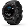Išmanusis laikrodis Garmin fēnix® 7 Pro – Sapphire Solar Edition Pilkos anglies spalvos DLC titanas, su juodu dirželiu