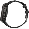 Išmanusis laikrodis Garmin Fenix 8 47 mm, Solar, Sapphire, Pilkos anglies spalvos DLC titanas su juodos / pilkos akmenukų spalvos silikoniniu dirželiu