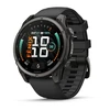 Išmanusis laikrodis Garmin fēnix® 9 – 47mm, Tamsiai pilkas, DLC titanas, su juodu silikoniniu dirželiu | 010-04762-11