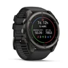 Išmanusis laikrodis Garmin fēnix® 9 – 51mm, Tamsiai pilkas, DLC titanas, su juodu silikoniniu dirželiu | 010-04763-11
