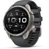 Išmanusis laikrodis Garmin fenix 9 Pro – 47mm, Titanium with Graphite/Juodas Silicone Band