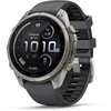 Išmanusis laikrodis Garmin fenix 9 Pro – inReach, 47mm, Titanium with Graphite/Juodas Silicone Band