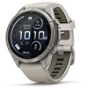 Išmanusis laikrodis Garmin fenix 9 Pro – inReach, 43mm, Titanium with Fog Pilkas/Dark Sandstone Silicone Band