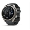 Išmanusis laikrodis Garmin fenix 9 Pro – inReach, 51mm, Titanium with Graphite/Juodas Silicone Band