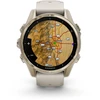 Išmanusis laikrodis Garmin Fenix 8 – 43 mm, AMOLED Sapphire, Šviesaus aukso ir rūko pilkos / tamsios smiltainio spalvos silikoninis dirželis