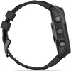 Išmanusis laikrodis Garmin Fenix 8  - 51 mm, AMOLED Sapphire, Anglies pilkumo DLC su juodos / pilkos akmenukų spalvos silikoniniu dirželiu