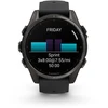 Išmanusis laikrodis Garmin Fenix 8 – 43 mm, AMOLED Sapphire, Pilkos anglies spalvos DLC titanas su juodos / pilkos akmenukų spalvos silikoniniu