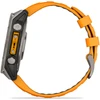 Išmanusis laikrodis Garmin Fenix 8 – 51 mm, AMOLED Sapphire, Iš titano su oranžiniu / grafito spalvos silikoniniu dirželiu