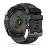 Išmanusis laikrodis Garmin Fenix 8  - 51 mm, AMOLED Sapphire, Anglies pilkumo DLC su juodos / pilkos akmenukų spalvos silikoniniu dirželiu