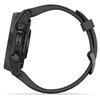 Išmanusis laikrodis Garmin Fenix 8 – 43 mm, AMOLED Sapphire, Pilkos anglies spalvos DLC titanas su juodos / pilkos akmenukų spalvos silikoniniu