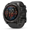 Išmanusis laikrodis Garmin Fenix 8  - 51 mm, AMOLED Sapphire, Anglies pilkumo DLC su juodos / pilkos akmenukų spalvos silikoniniu dirželiu