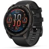 Išmanusis laikrodis Garmin Fenix 8 – 47 mm, AMOLED Sapphire, Pilkos anglies spalvos DLC titanas su juodos / pilkos akmenukų spalvos silikoniniu dirželiu