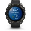 Išmanusis laikrodis Garmin Fenix 8  - 51 mm, AMOLED Sapphire, Anglies pilkumo DLC su juodos / pilkos akmenukų spalvos silikoniniu dirželiu