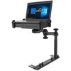RAM MOUNTS NO-DRILL UNIVERSAL LAPTOP MOUNT (8" UPPOR POLE WITH DOUBLE SWING ARMS &amp; ROUND PLATE)