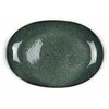 BITZ ovalus indas 36 x 25 cm, juodas/žalias