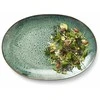 BITZ ovalus indas 36 x 25 cm, juodas/žalias